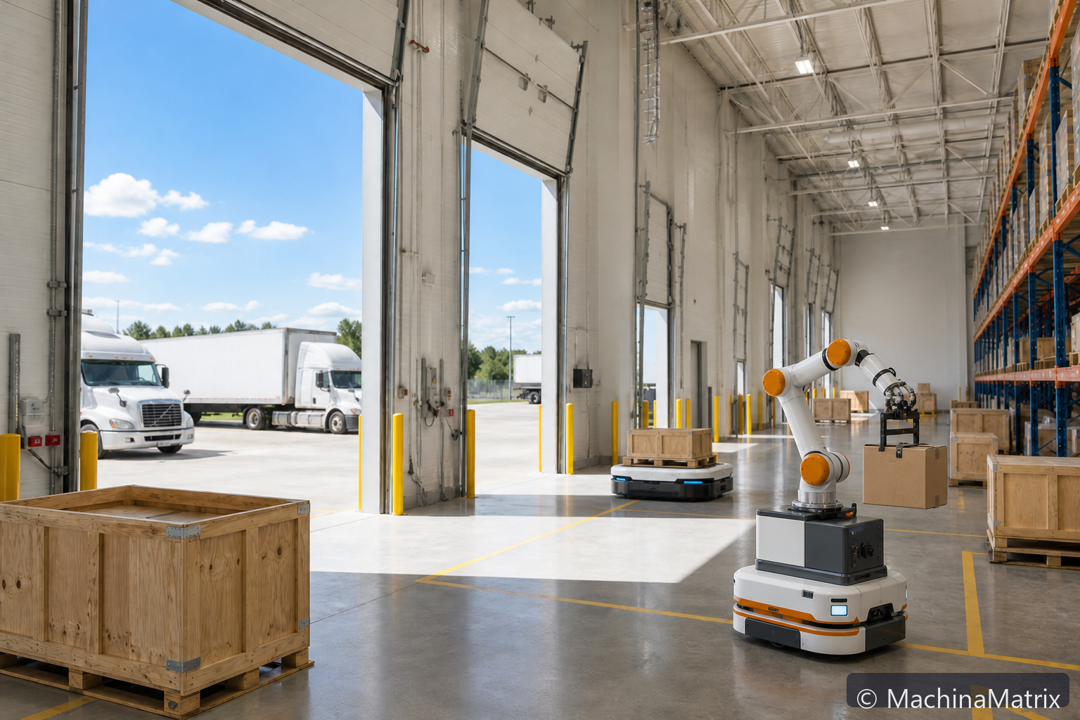Warehouses in Montreal and Toronto; dealer warehouses in the United States